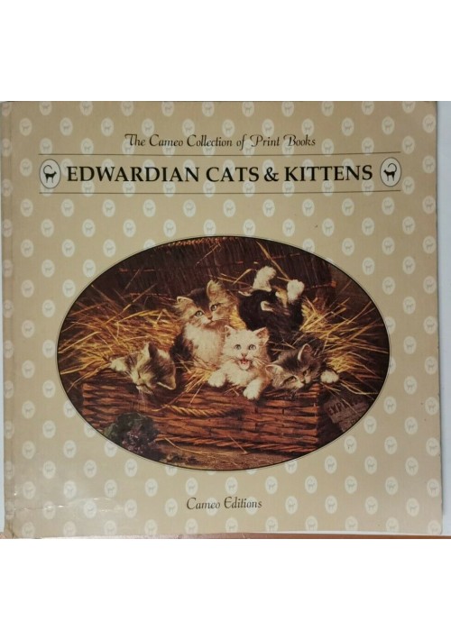 EDWARDIAN CATS & KITTENS 1993 Cameo collection libro gatti immagini vintage book