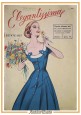 ELEGANTISSIMA rivista estate 1957 Pieroni con tavola cartamodello sartoria moda