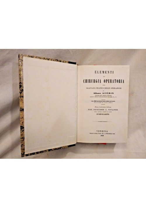 ESAURITO - ELEMENTI DI CHIRURGIA OPERATORIA di  A Guerin 1996 reprint