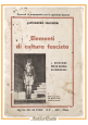 ELEMENTI DI CULTURA FASCISTA Alessandro Melchiori 1934 Luzzatti Lbro scolastico