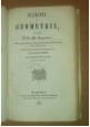 ELEMENTI DI GEOMETRIA Legendre 3 volumi in uno 1851 Vincenzo Puzziello Rubini libro antico