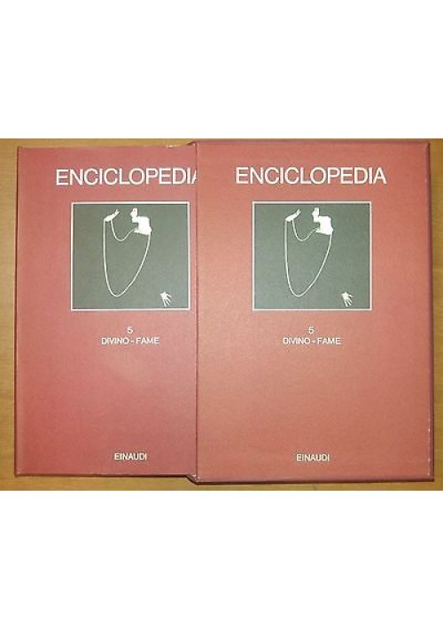 ENCICLOPEDIA  EINAUDI volume 5 divino - fame 1978 COME NUOVO