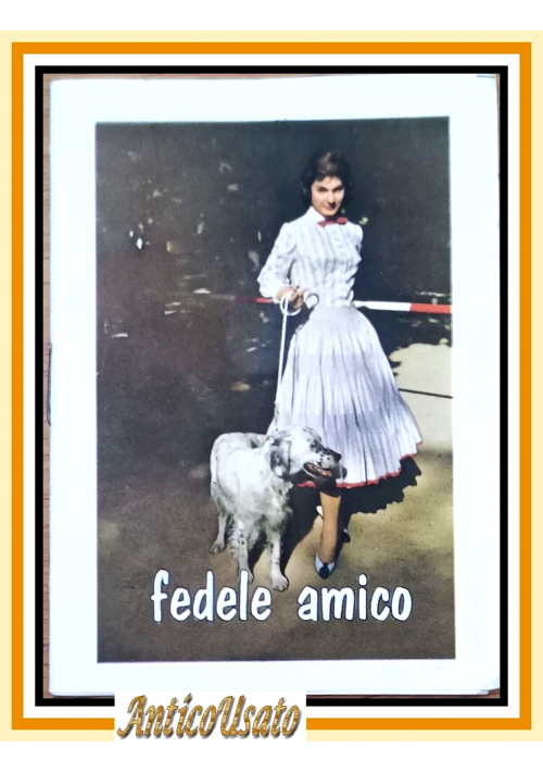 FEDELE AMICO Calendarietto da Barbiere 1958 Originale Vintage Cani Cinofilia