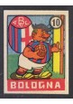 FIGURINA calcio BOLOGNA mascotte scudetto 1949 Originale Nannina vintage d'epoca