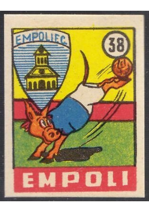 FIGURINA calcio EMPOLI mascotte scudetto 1949 Originale Nannina vintage d'epoca
