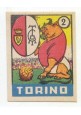 FIGURINA calcio TORINO mascotte scudetto 1949 Originale Nannina vintage d'epoca