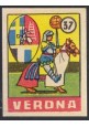 FIGURINA calcio VERONA mascotte scudetto 1949 Originale Nannina vintage d'epoca