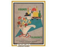 FIRENZE FLORENCE 1955 GUIDA omaggio of albergo Colonna Grazzini libro Guide su