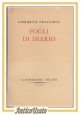 FOGLI DI DIARIO Umberto Fracchia 1938 Mondadori I edizione prima libro romanzo