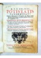 Felicis Potestatis EXAMEN ECCLESIASTICUM 1718 typog Balleoni 3 tomi in 1 volume