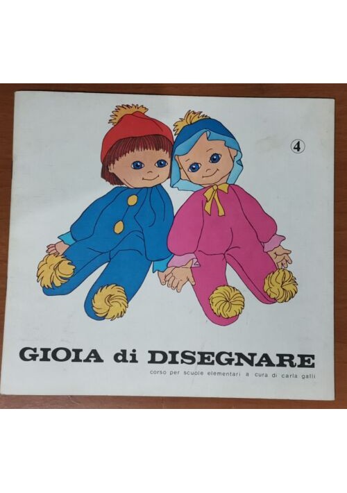 GIOIA DI DISEGNARE corso per scuole 4°  elementari 1980 Aristea libro scolastico