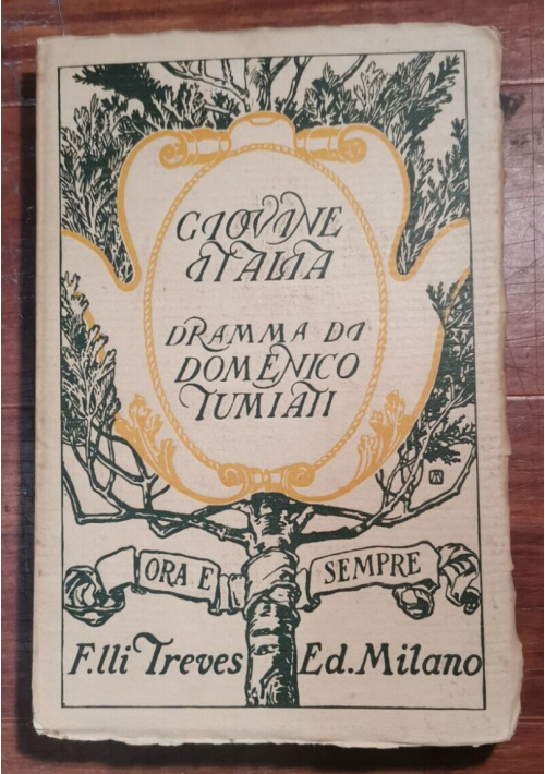 GIOVINE ITALIA dramma in 4 atti versi di Domenico Tumiati 1910 Teatro libro