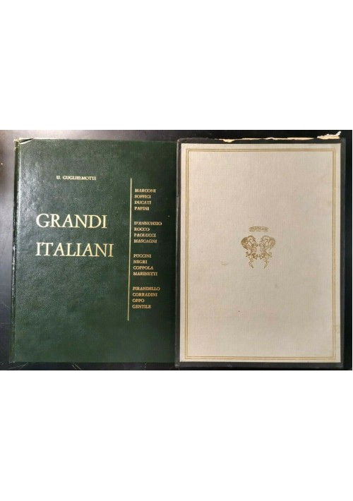 GRANDI ITALIANI vol 1 di Guglielmotti 1970 Centro editoriale nazionale CEN libro