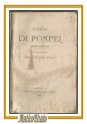 GUIDA DI POMPEI con PIANTA TOPOGRAFICA scavi 1869 Napoli libro carta antico