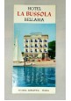 HOTEL LA BUSSOLA Bellaria Rimini Depliant Turistico Illustrato brochure vintage