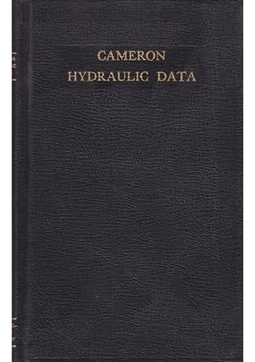 HYDRAULIC DATA di G. Shaw - Ingersoll- Rand editore 1965