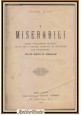 I MISERABILI di Victor Hugo 1896 Tommasi Libro Antico illustrato romanzo