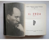IL 1924 di Benito Mussolini 1934 Ulrico Hoepli libro anno II era Fascista Opere