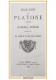 IL CONVITO DIALOGHI DI PLATONE tradotti da Ruggero Bonghi 1888 Bocca libro Antic