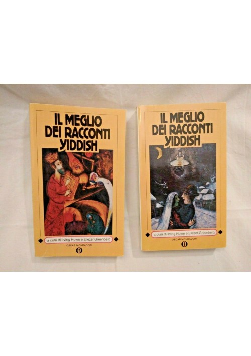 ESAURITO - IL MEGLIO DEI RACCONTI YIDDISH di Howe e Greenberg Mondadori 2 volumi ebraismo