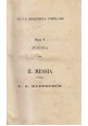 IL MESSIA di F.A. Klopstock 2 volumi in 1 UTET 1858 Nuova Biblioteca Popolare