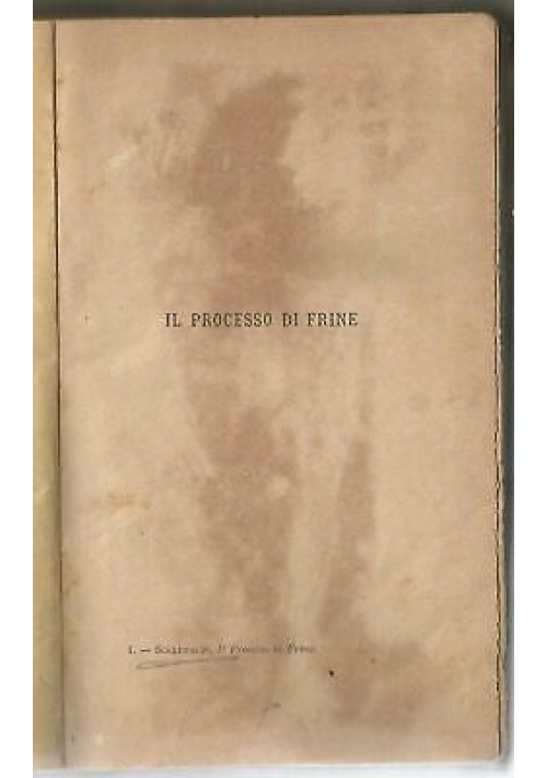 IL PROCESSO DI FRINE di Edoardo Scarfoglio - Sommaruga editore 1884(?) 