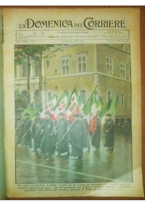 LA DOMENICA DEL CORRIERE 23 gennaio 1938 sacerdoti altare patria - Ticino gelato