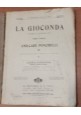 LA GIOCONDA di Ponchielli PIANOFORTE SOLO spartito completo 1918 Ricordi Libro