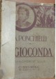 LA GIOCONDA di Ponchielli PIANOFORTE SOLO spartito completo 1918 Ricordi Libro