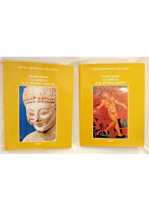 LA GRECIA E IL MONDO GRECO di Roland Martin 1984 UTET due volumi libro sulla sul