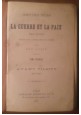 La Guerre Et La Paix volume priimo di Leone Tolstoj 1879 I traduzione assoluta Hachette 