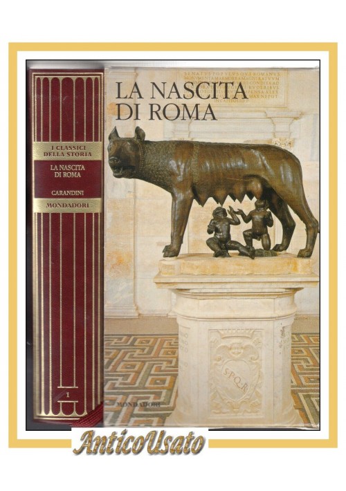 LA NASCITA DI ROMA Andrea Carandini 2010 Mondadori classici della storia libro