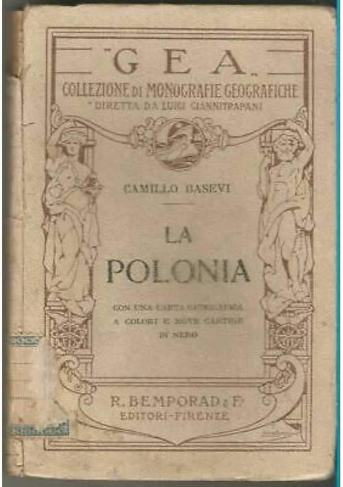 La Polonia di Camillo Basevi 1925  Bemporad editore monografie geografiche