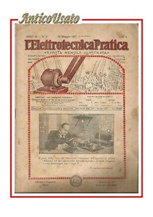 L'ELETTROTECNICA PRATICA rivista illustrata maggio 1927 radio vintage Edison