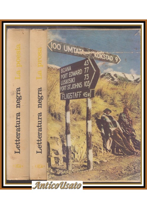 LETTERATURA NEGRA 2 volumi di De Andrade  e Sainville 1961 presen Pasolini Libro
