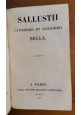 LIBRO ANTICO 3 volumi Fedro Sallustio Cornelio Nepote 1836 Victor Masson LATINO