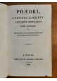 LIBRO ANTICO 3 volumi Fedro Sallustio Cornelio Nepote 1836 Victor Masson LATINO