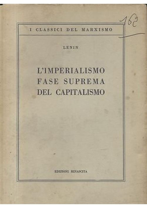 L IMPERIALISMO FASE SUPREMA DEL CAPITALISMO saggio popolare di Lenin - Comunismo