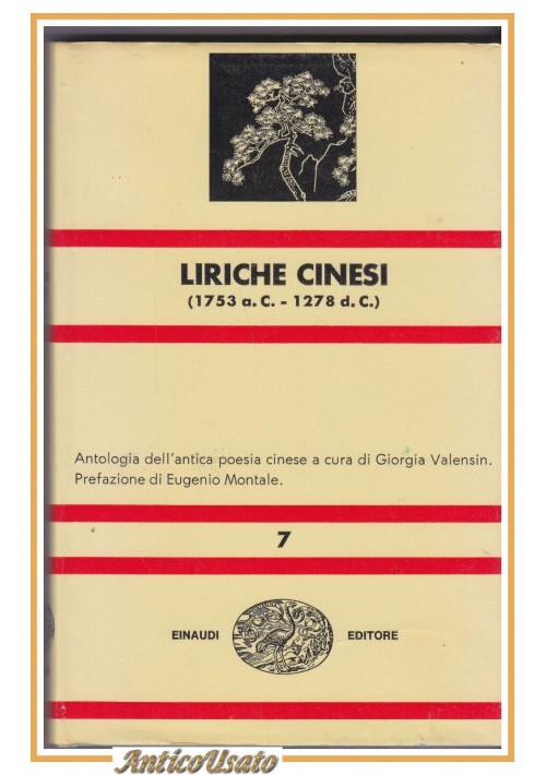 ESAURITO - LIRICHE CINESI antologia della poesia 1968 universale Einaudi Libro Montale