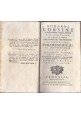 LOGICAM di Edoardo Corsini volume 1 INSTITUTIONES PHILOSOPHICAE 1764 libro antic