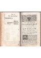 LOGICAM di Edoardo Corsini volume 1 INSTITUTIONES PHILOSOPHICAE 1764 libro antic