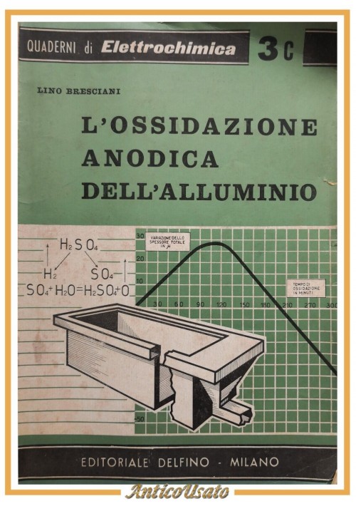 L'OSSIDAZIONE ANODICA DELL'ALLUMINIO di Lino Bresciani 1963 Delfino libro sulla