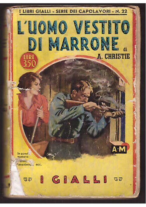 L'UOMO VESTITO DI MARRONE di Agatha Christie 1940 Mondadori Gialli capolavori