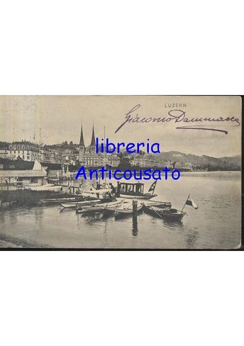 LUZERN Lucerna Cartolina viaggiata 1910 - postcard