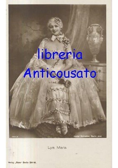 LYA MARA CARTOLINA ORIGINALE ATTRICE anni '30 in costume formato piccolo