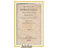 M TULLII CICERONIS ORATIONUM SELECTARUM 1845 Libro Antico Orazioni di Cicerone
