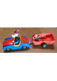 ESAURITO - MACCHININA LUPO EZECHIELE 3 tre Porcellini Walt Disney Politoys Vintage auto W1