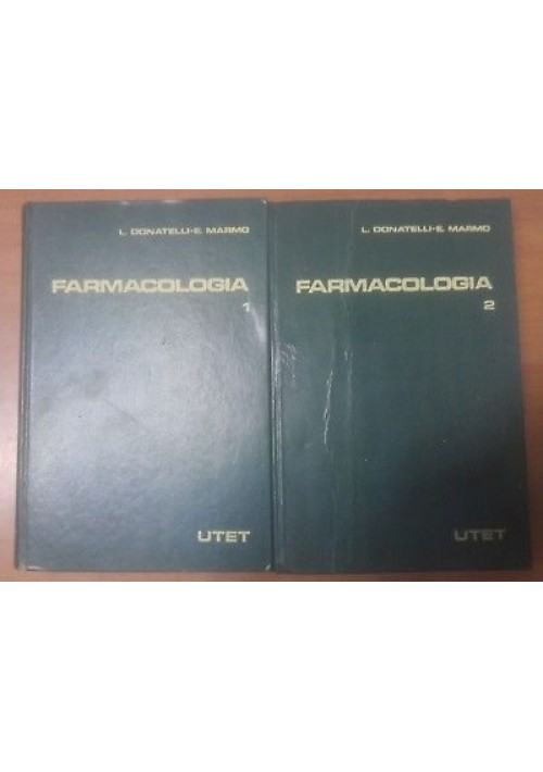 MANUALE DI FARMACOLOGIA 2 volumi - Donatelli e Marmo 1981  UTET editore *