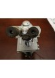MICROSCOPIO HERTEL REUSS KASSELL binoculare tridimensionale vintage stereoscopio