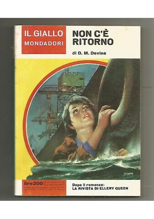 NON C'E' RITORNO di D. M Devine - 20 novembre 1966 Gialli Mondadori n.929